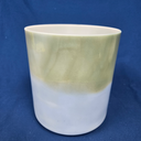 [#3914] 7" Spearmint & Blueberry Infused Quartz Crystal Singing Bowl | 4G-22 | 386 Hz