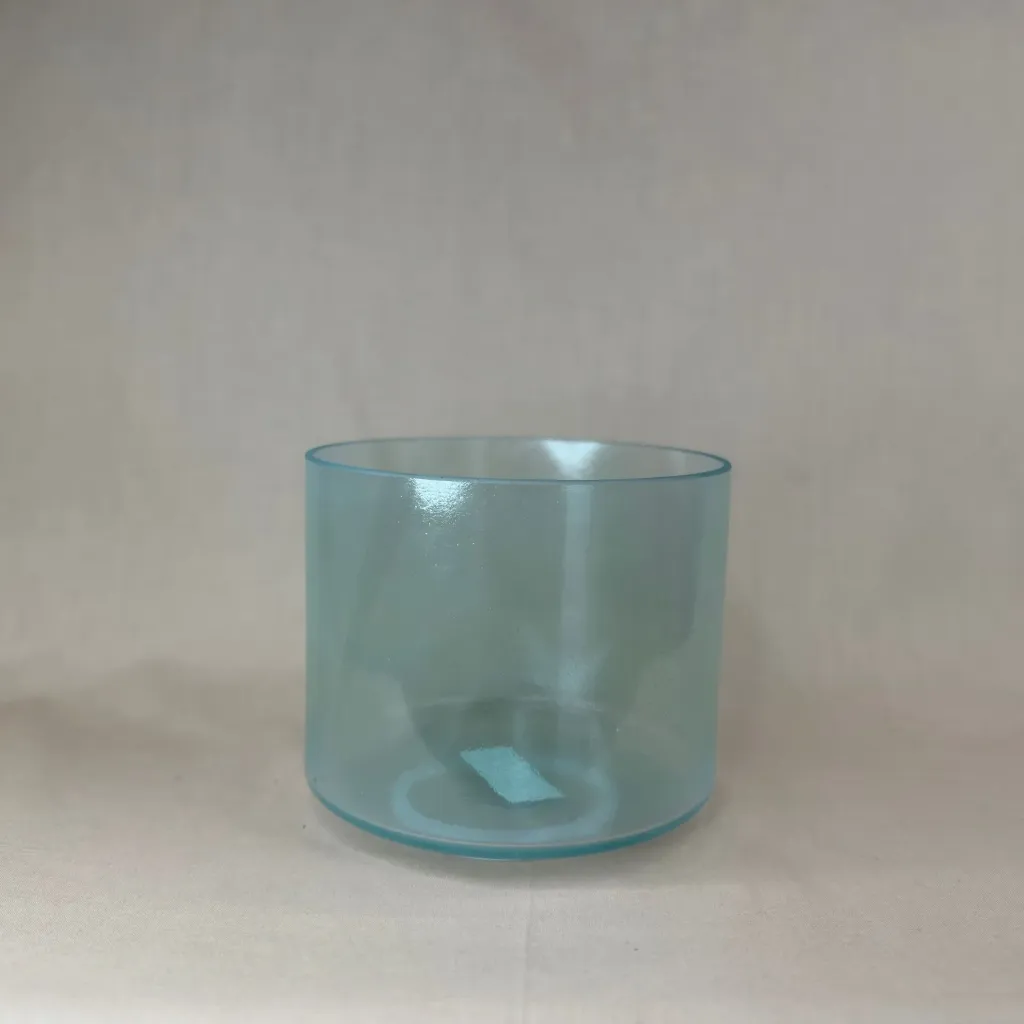 [#1249] 7" Green Amethyst Infused Quartz Crystal Singing Bowl | G-25