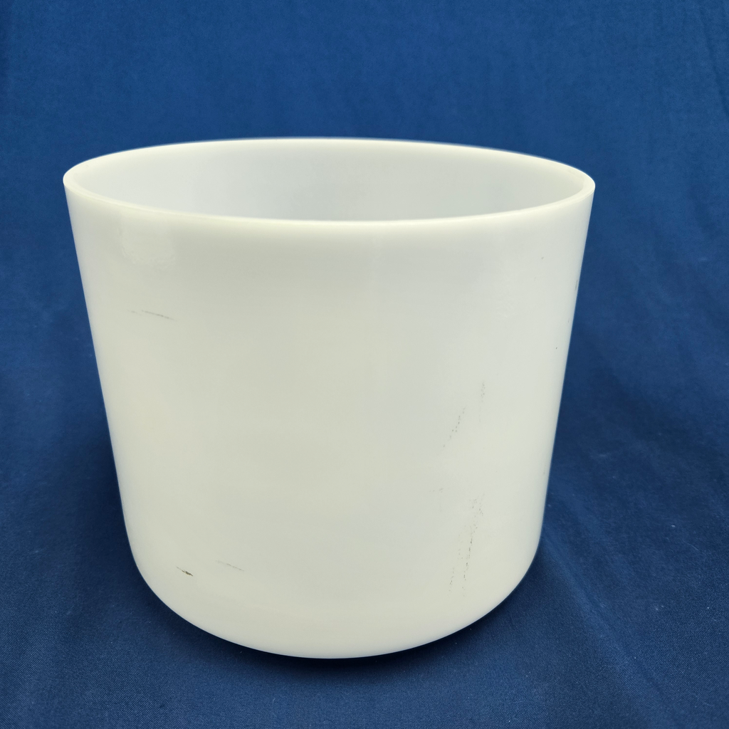 [3925] Moonstone Infused Quartz Crystal Singing Bowl | 7" | 4 G +13 | 394 Hz