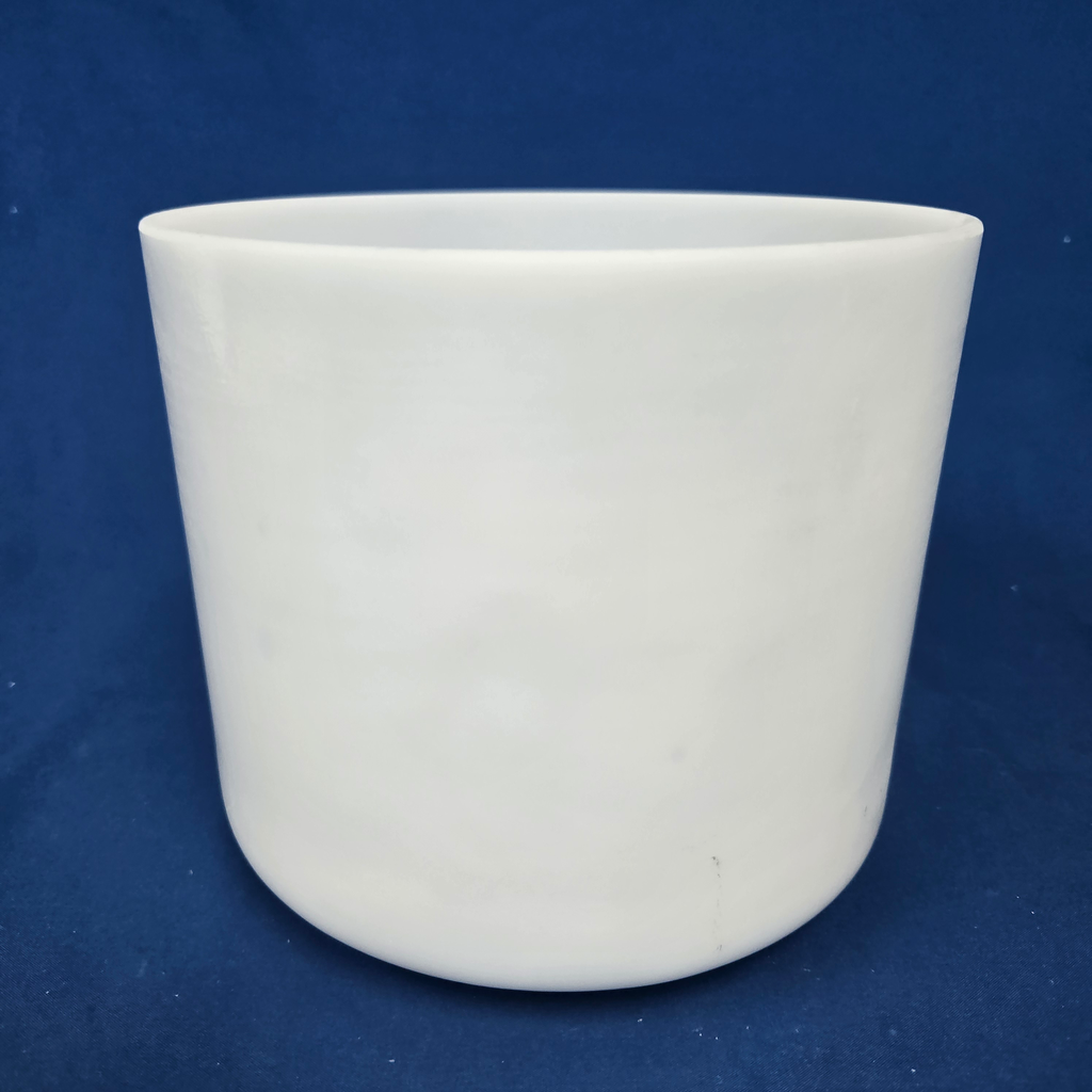[3927] Moonstone Infused Quartz Crystal Singing Bowl | 7" | 4 A 0 | 440 Hz