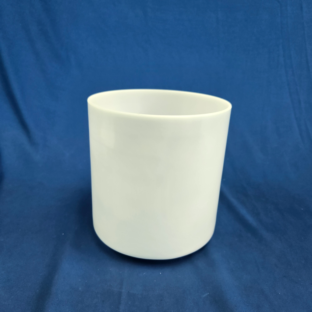 [3928] Moonstone Infused Quartz Crystal Singing Bowl | 7" | 4 F +40 | 357 Hz