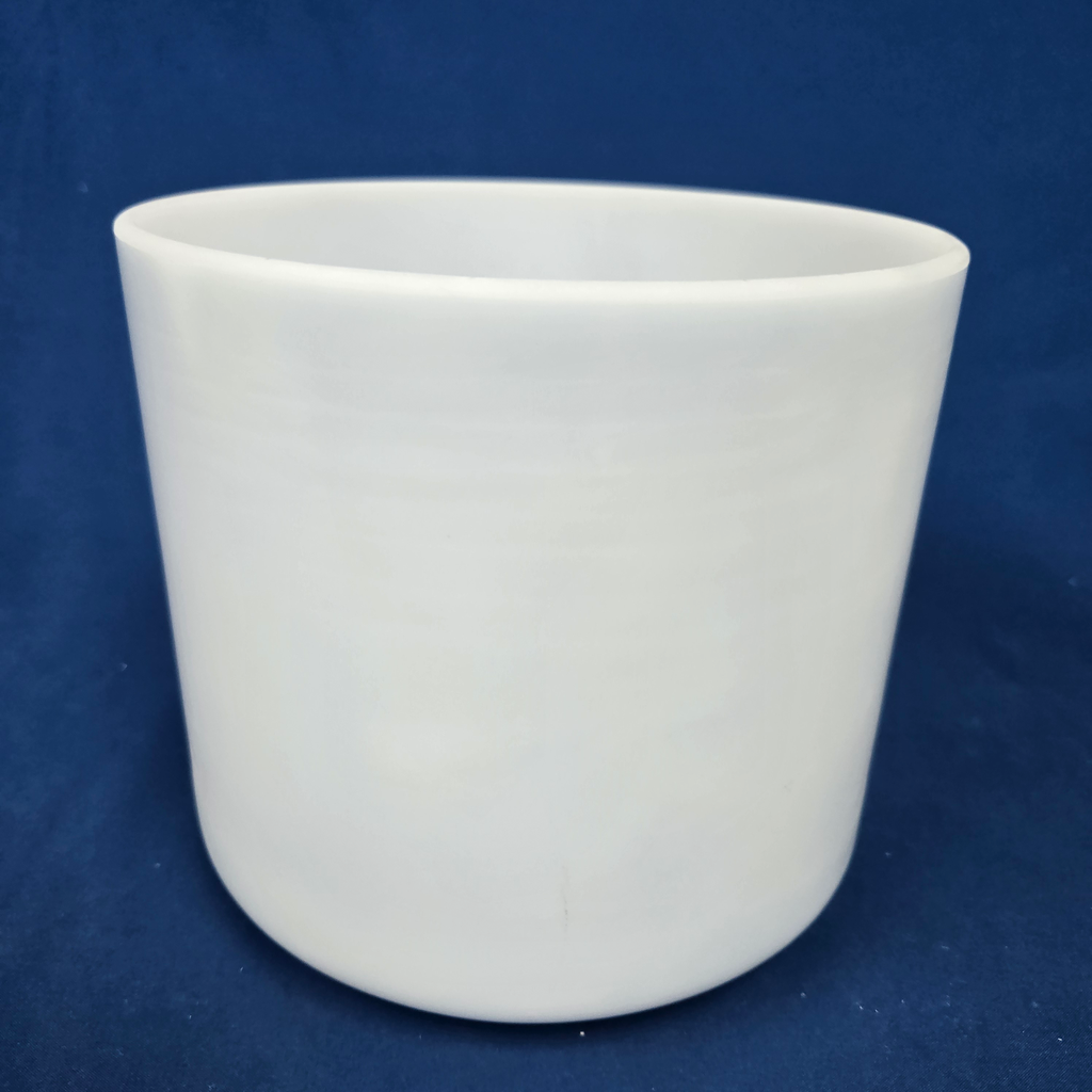 [3930] Moonstone Infused Quartz Crystal Singing Bowl | 7" | 4 A +25 | 446 Hz
