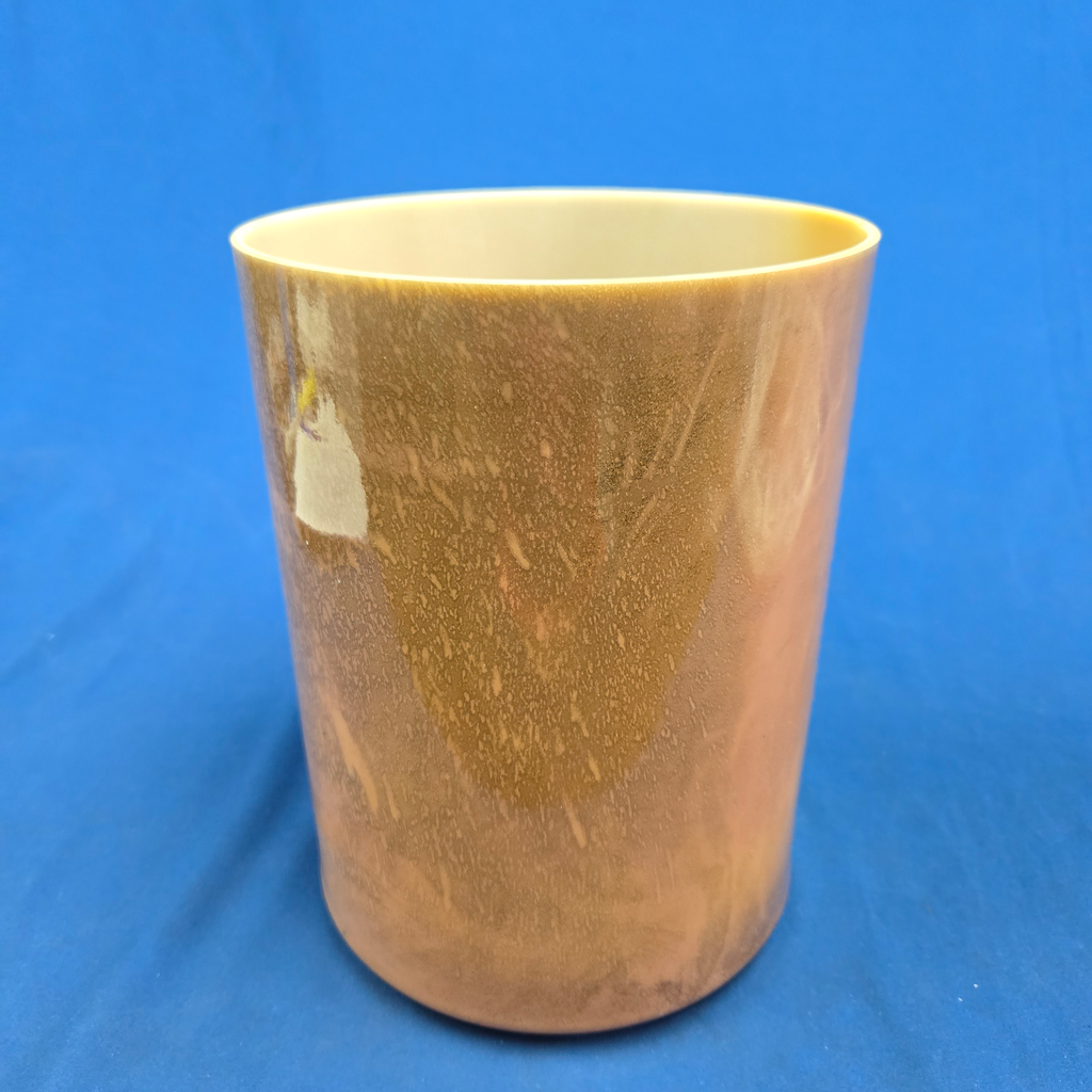 [3941] Cacao Infused Quartz Crystal Singing Bowl | 7" | 4 C +23 | 265 Hz