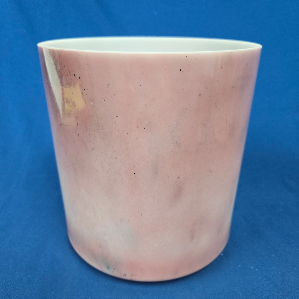 [3944] [#3944] 7" Magenta Sapphire Infused Quartz Crystal Singing Bowl | 4E-47 | 320 Hz