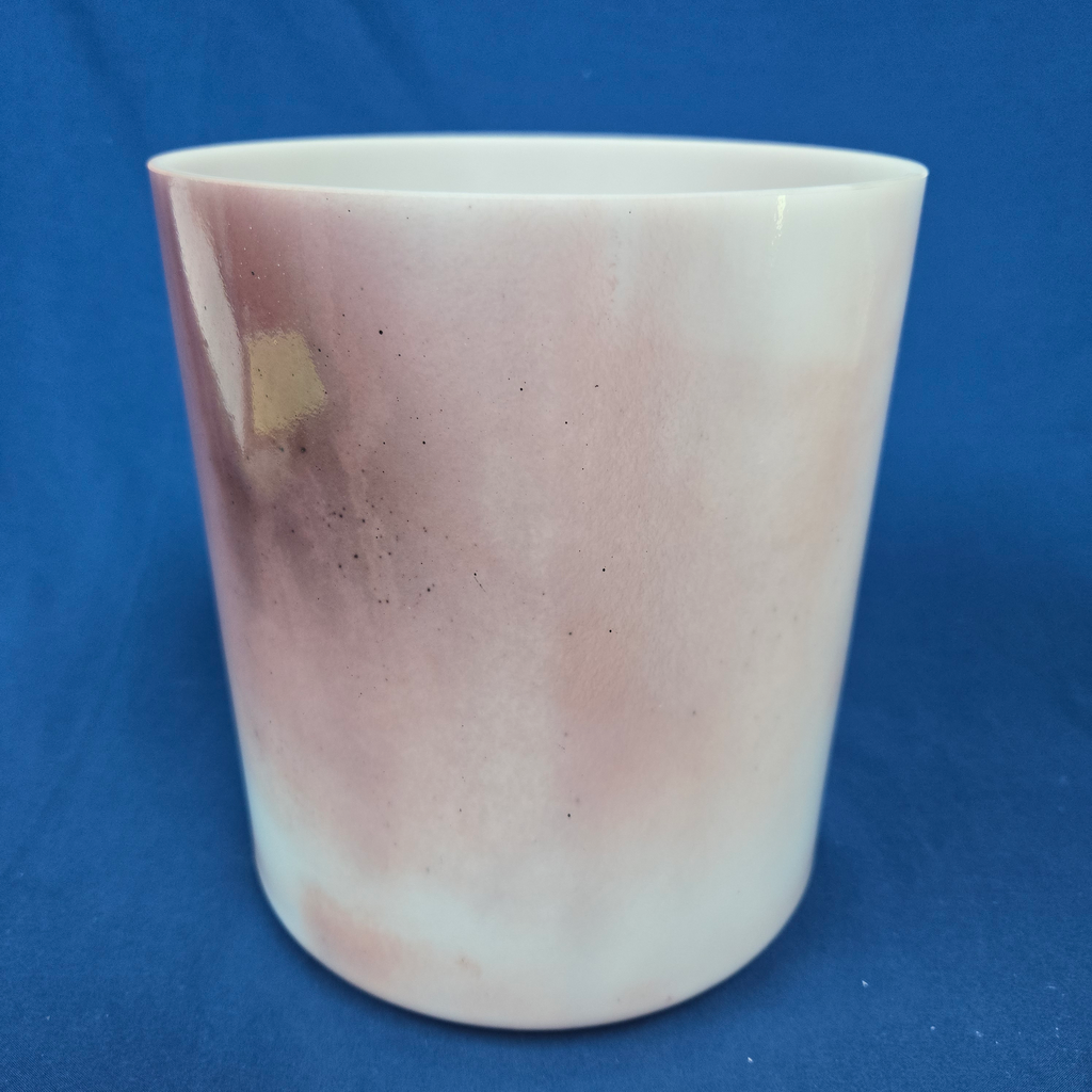 [3947] [#3947] 7" Magenta Sapphire Infused Quartz Crystal Singing Bowl | 4E-23 | 325 Hz
