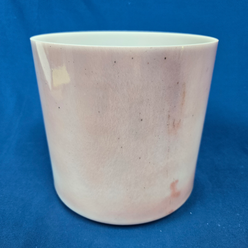 [3948] [#3948] 7" Magenta Sapphire Infused Quartz Crystal Singing Bowl | 4D+12 | 295 Hz