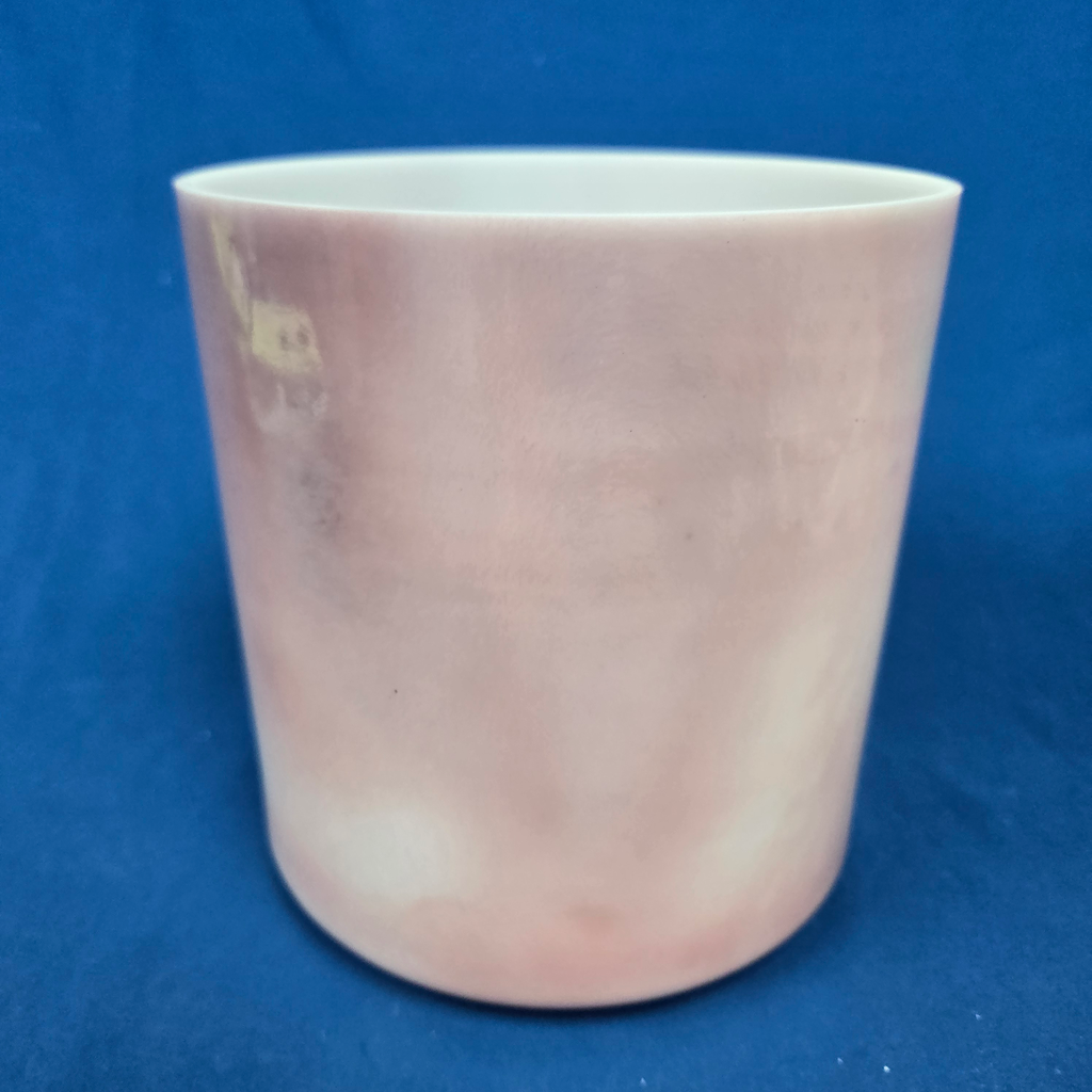 [3952] [#3952] 7" Magenta Sapphire Infused Quartz Crystal Singing Bowl | 4D#+47 | 319 Hz