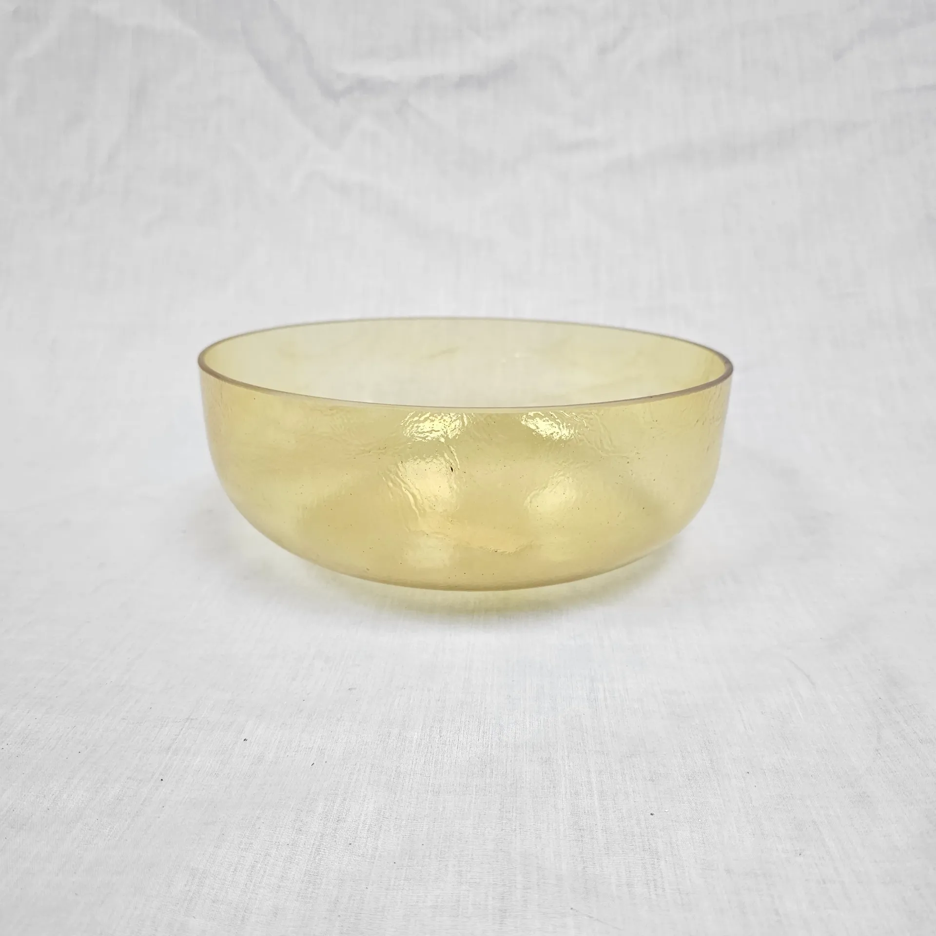 [#3985] 10" Citrine Infused Quartz Crystal Singing Bowl | 4C-6 | 260 Hz | Wabi-Sabi