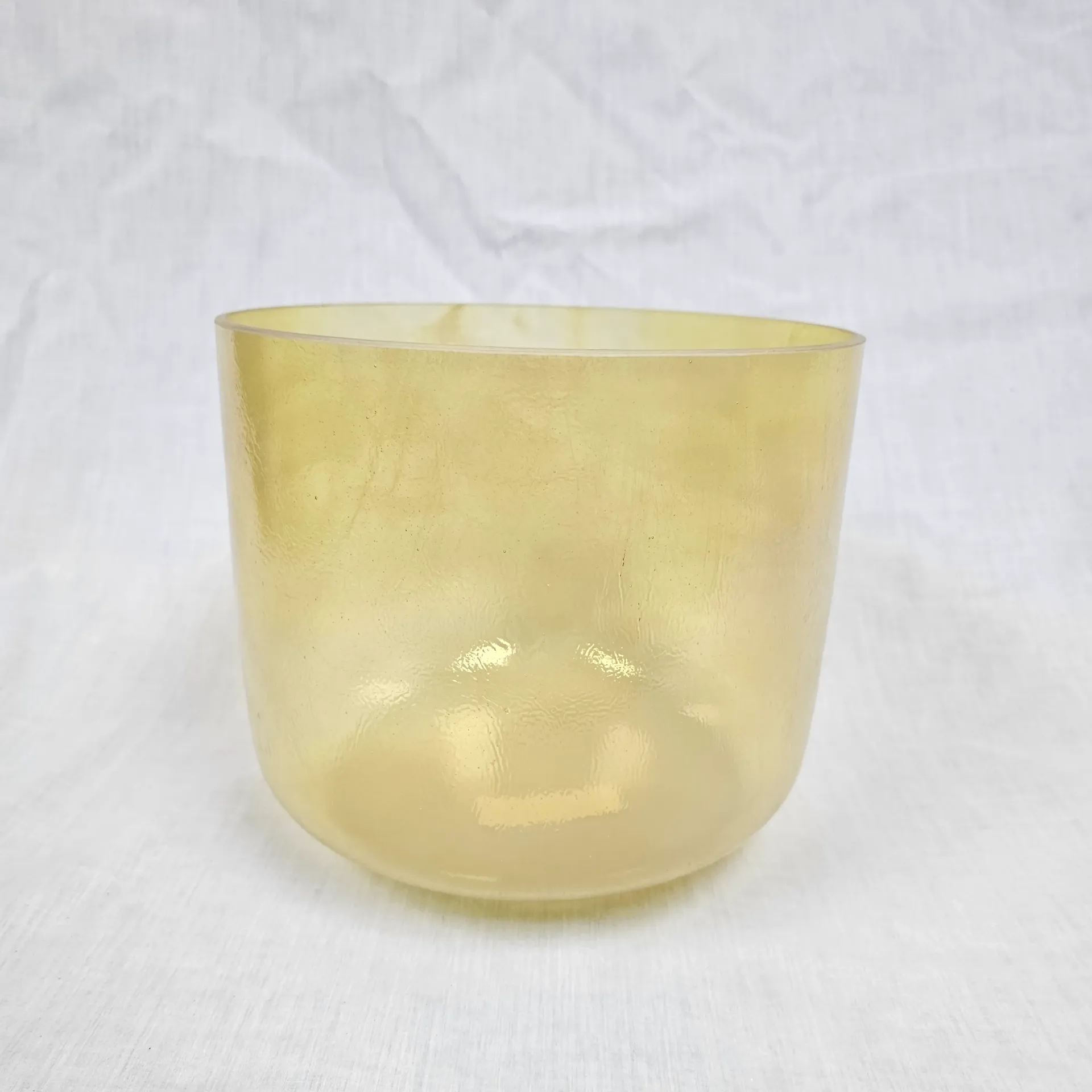 [#3986] 10" Citrine Infused Quartz Crystal Singing Bowl | 3A#+9 | 234 Hz