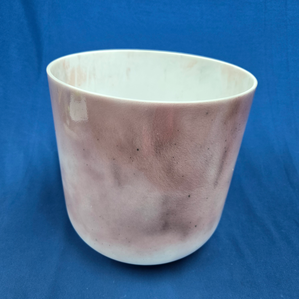[4016] [#4016] 10" Magenta Sapphire Infused Quartz Crystal Singing Bowl | 3F#+49 | 190 Hz