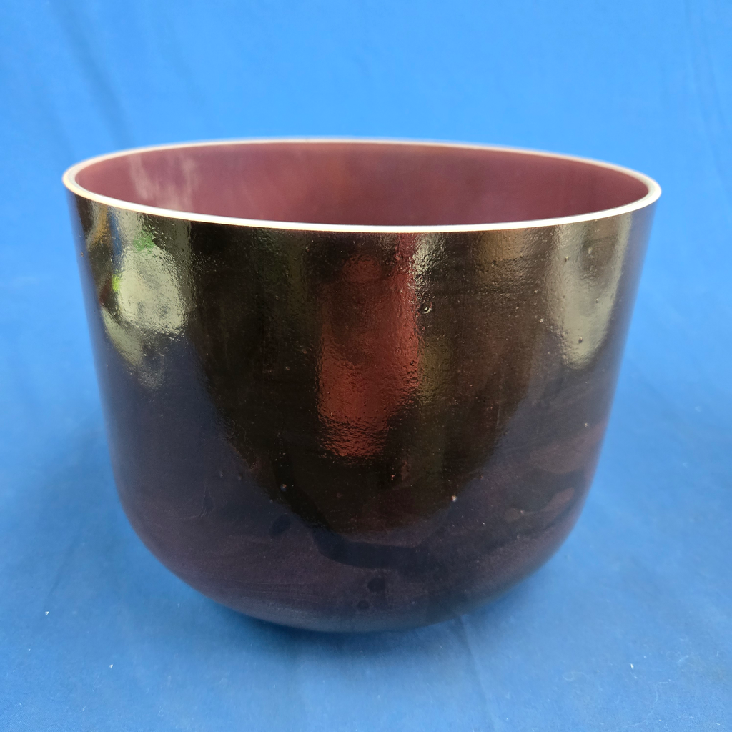 [4020] [#4020] 10" Cherry & Acai Infused Quartz Crystal Singing Bowl | 3A#-31 | 229 Hz