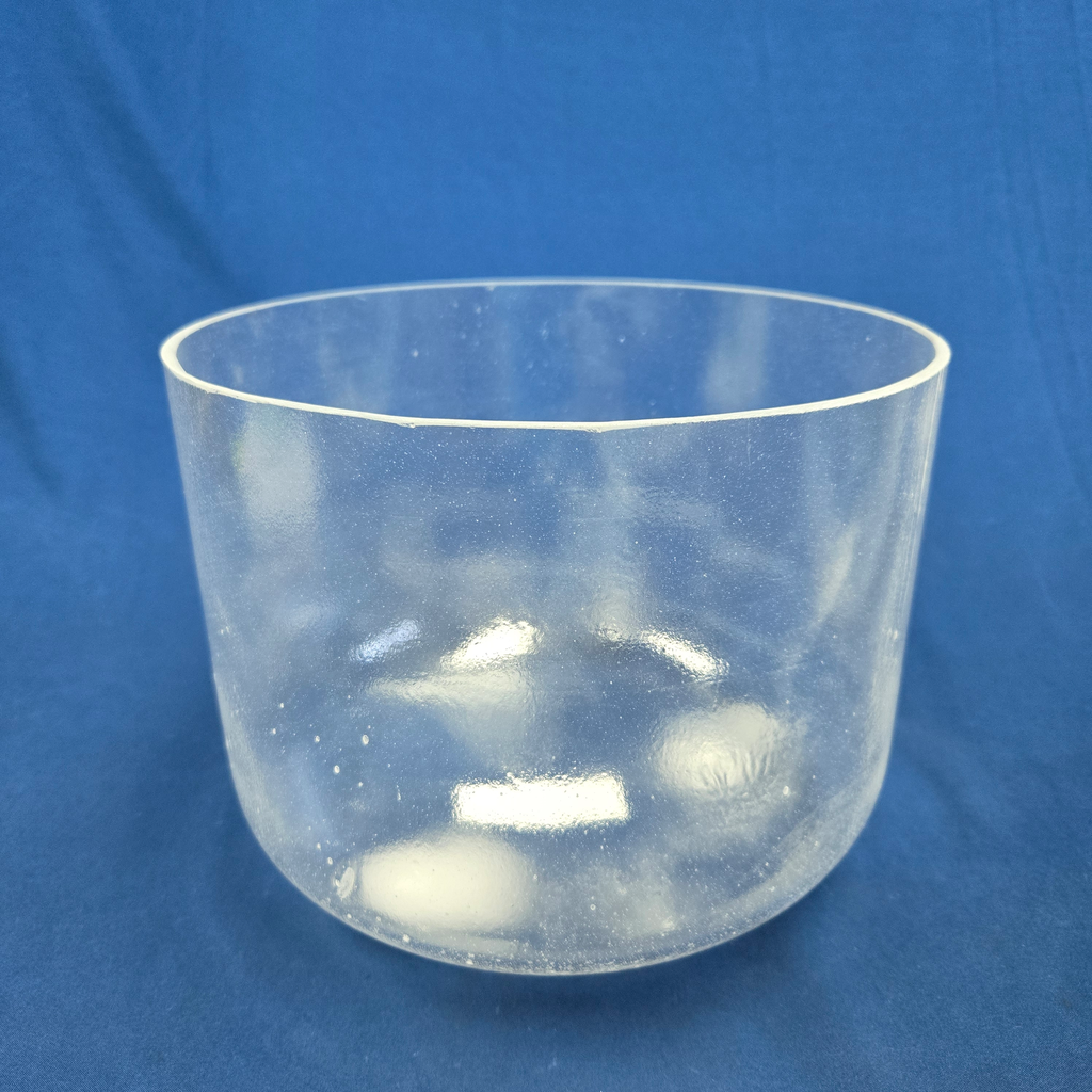 [4025] [#4025] 10" Clear Quartz Crystal Singing Bowl | 3A+29 | 223 Hz