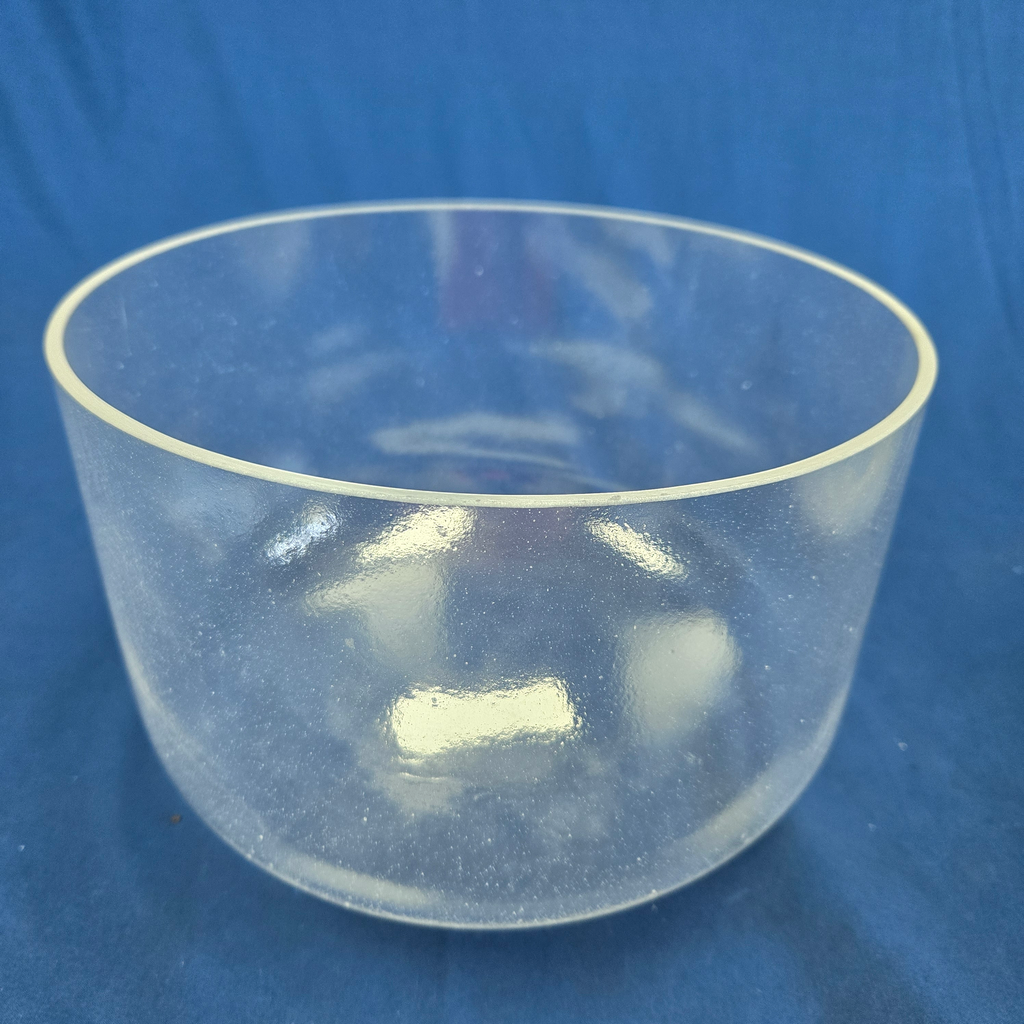 [4026] [#4026] 10" Clear Quartz Crystal Singing Bowl | 3B-7 | 245 Hz