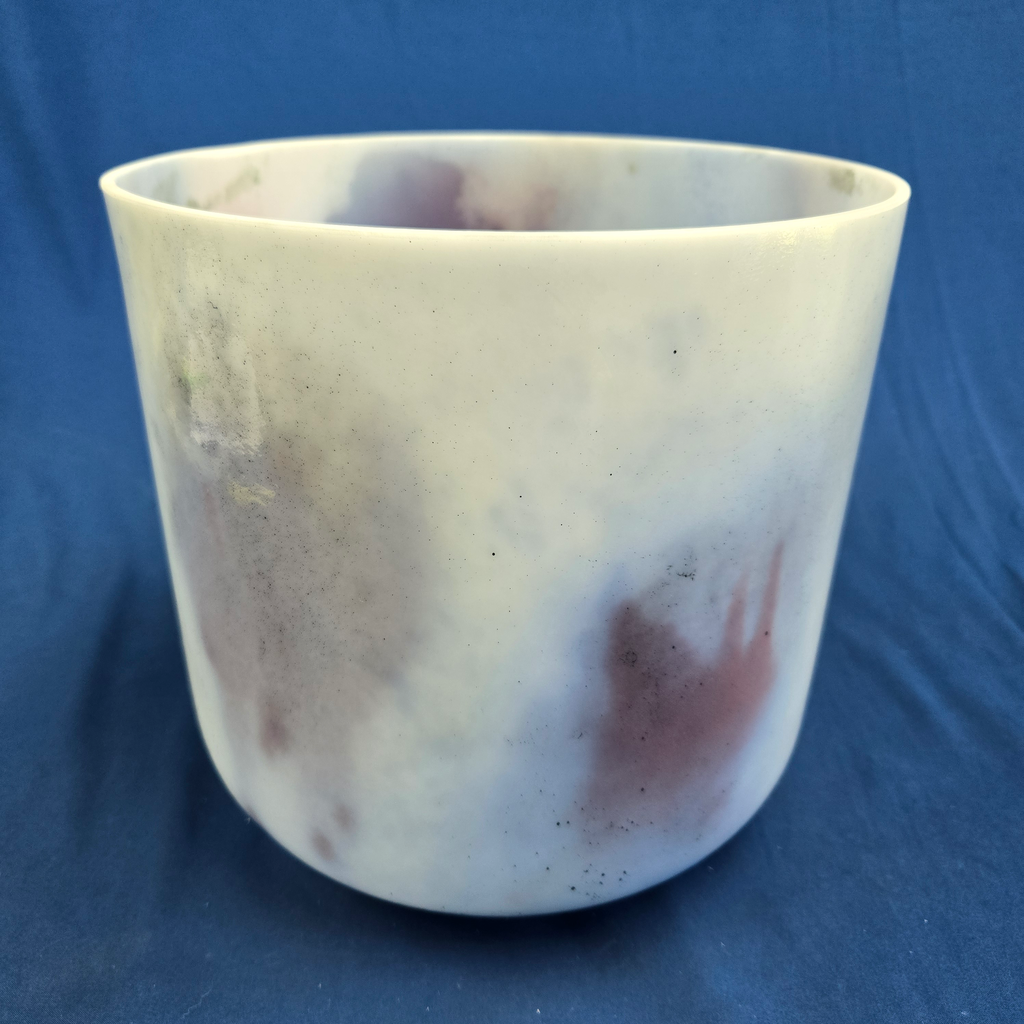 [4029] [#4029] 10" Lepidolite Infused Quartz Crystal Singing Bowl | 3G+15 | 197 Hz
