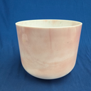 [#4035] 10" Himalayan Pink Salt Infused Quartz Crystal Singing Bowl | 3G#+39 | 212 Hz