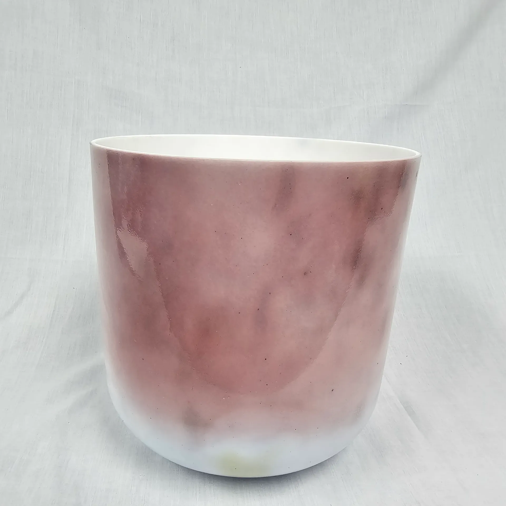 [#4042] Magenta Sapphire Infused Quartz Crystal Singing Bowl | 10" | 3F#0 | 185 Hz