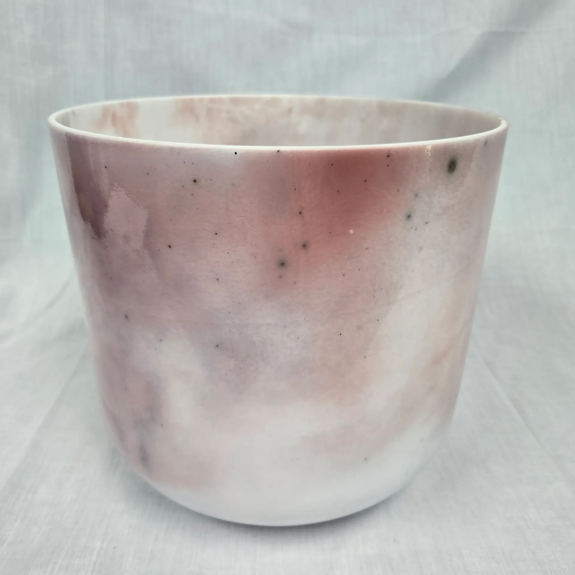 [#4043] 10" Magenta Sapphire Infused Quartz Crystal Singing Bowl | 3F#+29 | 188 Hz