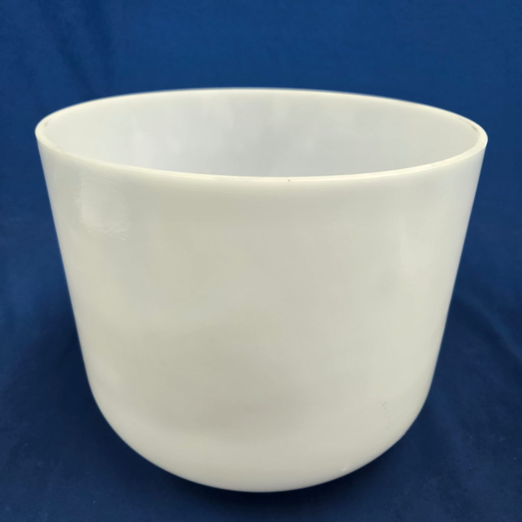 [4065] [#4065] Opaque Quartz Crystal Singing Bowl | 10" | 3A#0 | 233 Hz