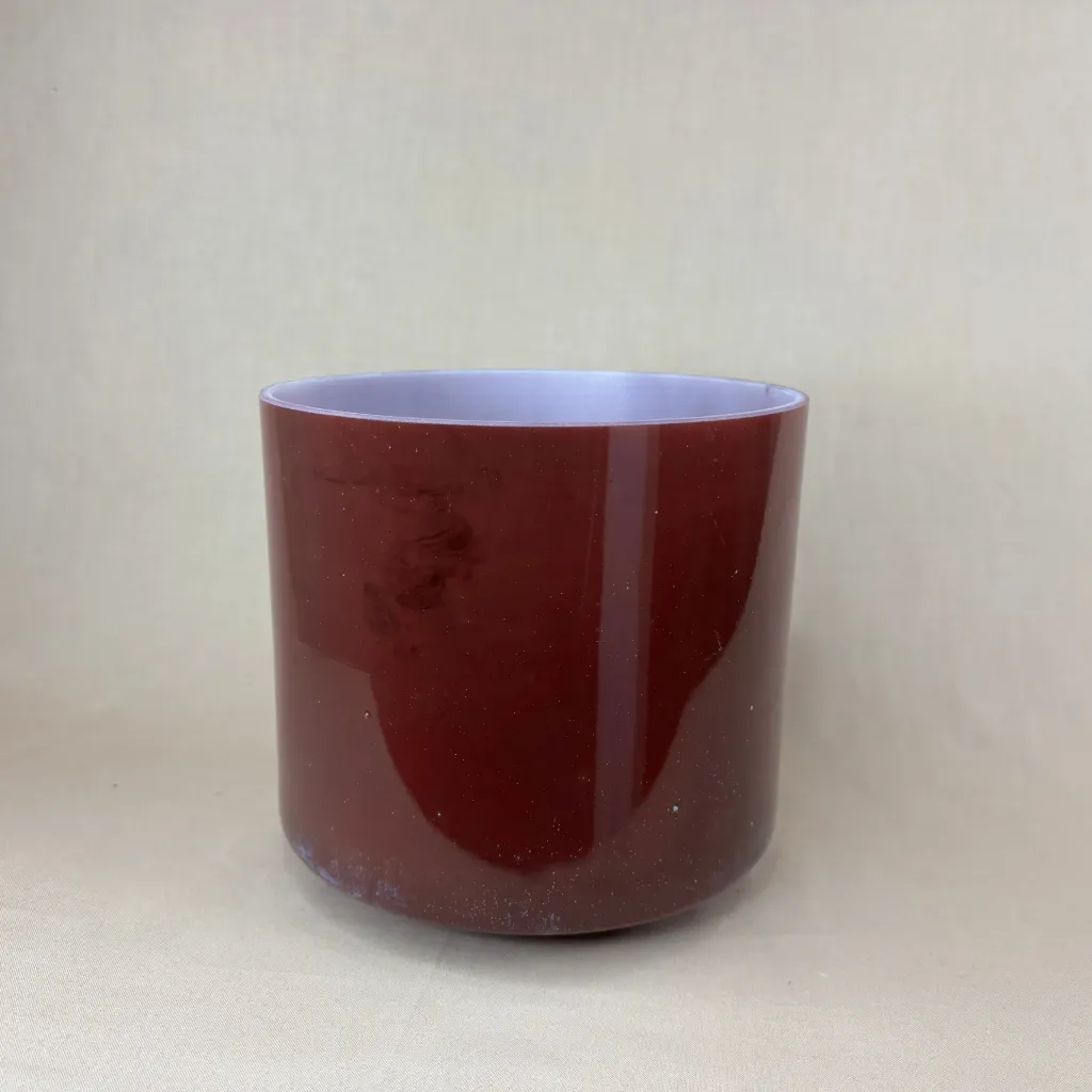 [#1408] 7" Malaya Purple Garnet Infused Quartz Crystal Singing Bowl | A+30