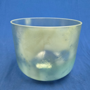 [#4078] 10" Green Amethyst Infused Quartz Crystal Singing Bowl | 3A#-45 | 227 Hz
