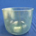 [#4080] 10" Green Amethyst Infused Quartz Crystal Singing Bowl | 3A+32 | 224 Hz