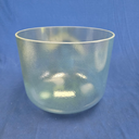 [#4081] 10" Green Amethyst Infused Quartz Crystal Singing Bowl | 3A-8 | 218 Hz