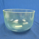 [#4093] 10" Green Amethyst Infused Quartz Crystal Singing Bowl | 4C-30 | 257 Hz