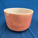 [#4133] 12" Rose Quartz Infused Quartz Crystal Singing Bowl | 3F#-27 | 182 Hz