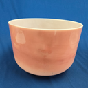 [#4134] Rose Quartz Infused Quartz Crystal Singing Bowl | 12" | 3F-6 | 173 Hz
