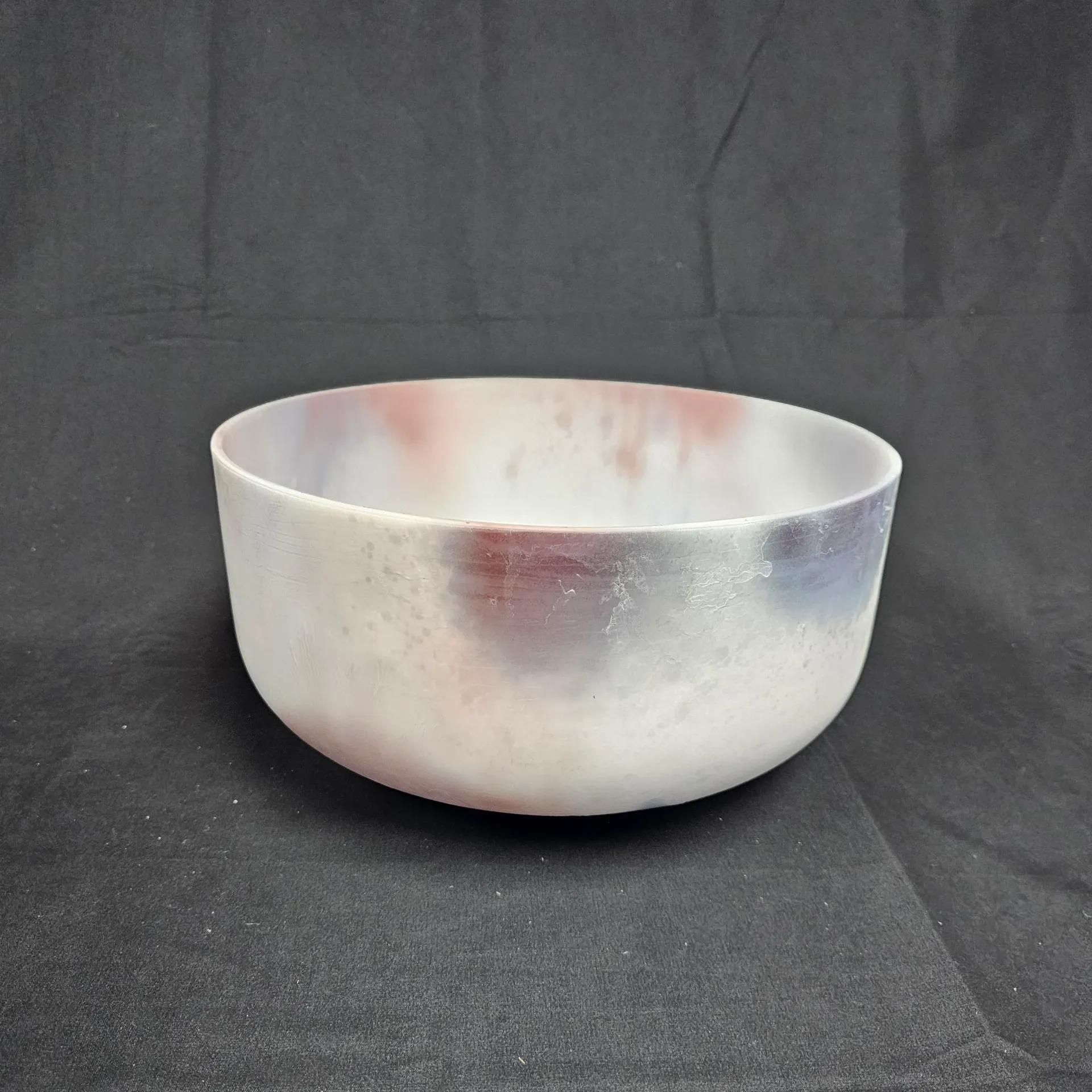 [#4142] 12" Lepidolite Infused Quartz Crystal Singing Bowl | 3B-3 / 5D-22 | 247 / 580 Hz | Dual Tone