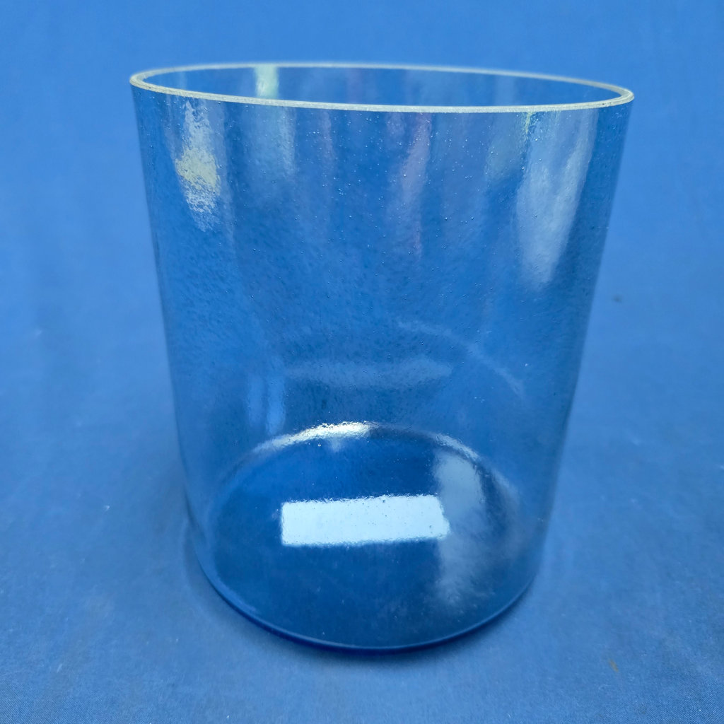 [4171] [#4171] 6" Blue Sapphire Infused Quartz Crystal Singing Bowl | 4B-29 | 485 Hz