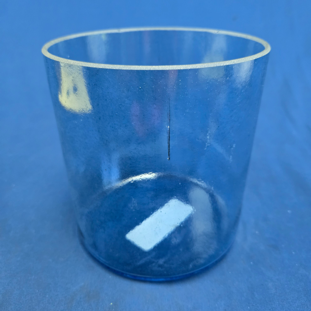[4172] [#4172] 6" Blue Sapphire Infused Quartz Crystal Singing Bowl | 4B-36 | 483 Hz