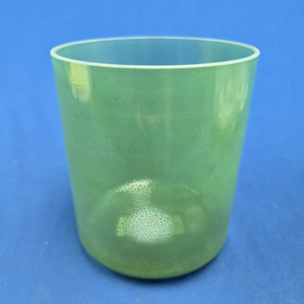 [4181] [#4181] 6" Moldavite Infused Quartz Crystal Singing Bowl | 4A-12 | 463 Hz