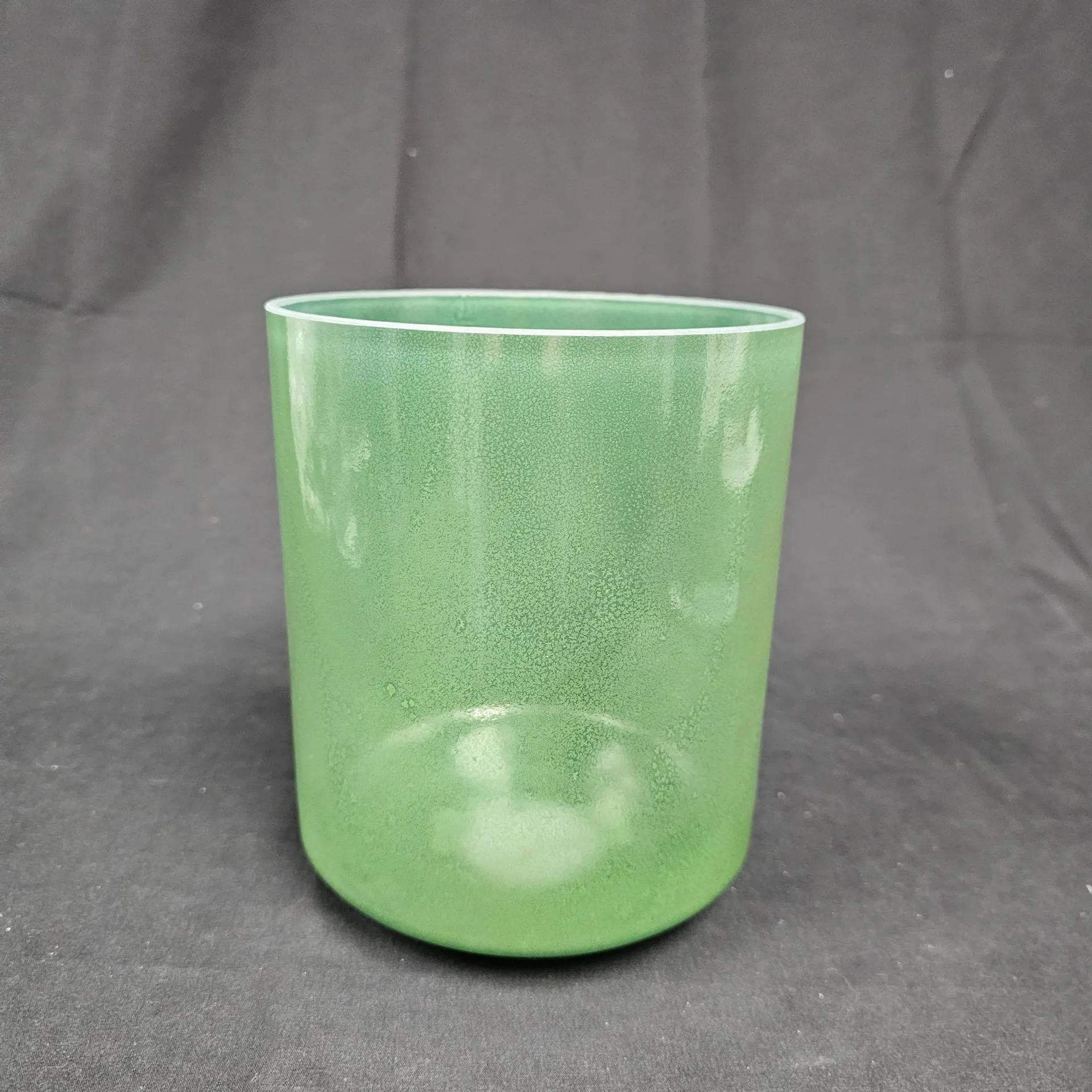[#4181] 6" Moldavite Infused Quartz Crystal Singing Bowl | 4A#-13 | 463 Hz