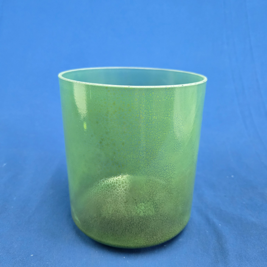 [4182] [#4182] 6" Moldavite Infused Quartz Crystal Singing Bowl | 4A#+8 | 468 Hz
