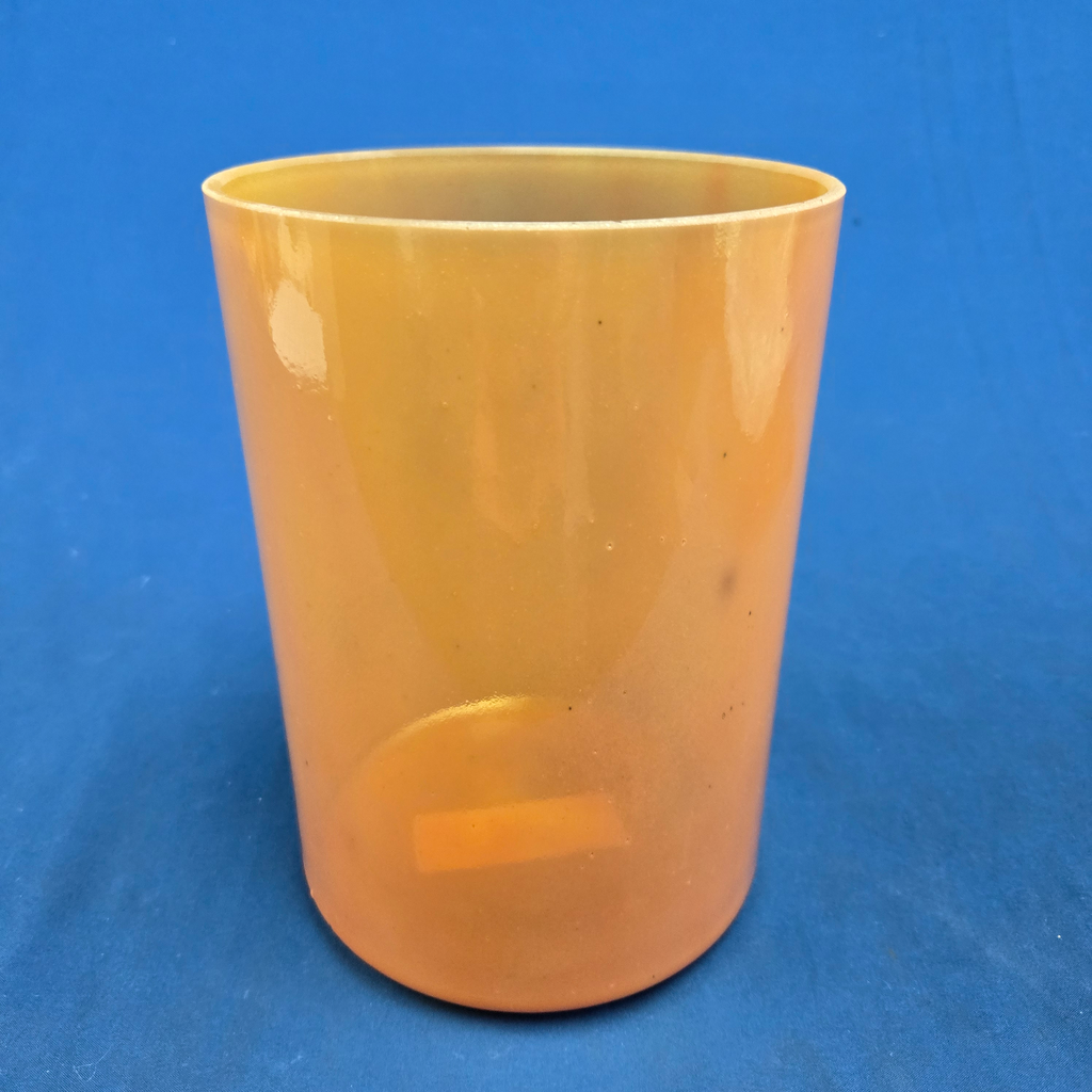 [4192] [#4192] 6" Peach Garnet Infused Quartz Crystal Singing Bowl | 5C+16 | 528 Hz