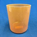 [#4194] 6" Peach Garnet Infused Quartz Crystal Singing Bowl | 5C#-13 | 550 Hz