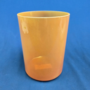 [#4195] 6" Peach Garnet Infused Quartz Crystal Singing Bowl | 5C+2 | 524 Hz