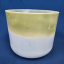 [#4210] 8" Spearmint & Blueberry Infused Quartz Crystal Singing Bowl | 4D+42 | 300 Hz