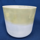 [#4212] 8" Spearmint & Blueberry Infused Quartz Crystal Singing Bowl | 4C+13 | 263 Hz