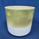 [#4216] 8" Spearmint & Blueberry Infused Quartz Crystal Singing Bowl | 4C-2 | 261 Hz