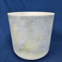 [#4224] 8" Apatite Infused Quartz Crystal Singing Bowl | 4C#+36 | 283 Hz