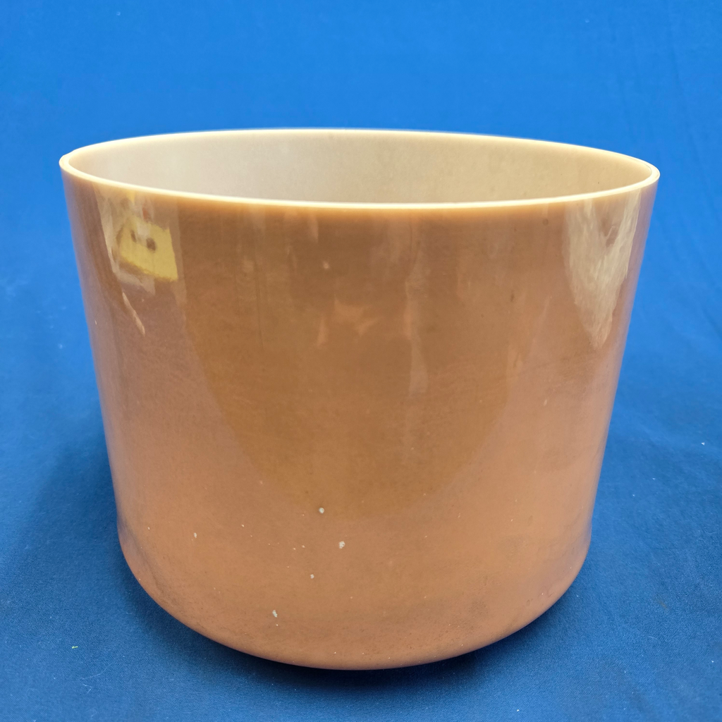 [#4230] 8" Cacao Infused Quartz Crystal Singing Bowl | 3A-18 | 217 Hz