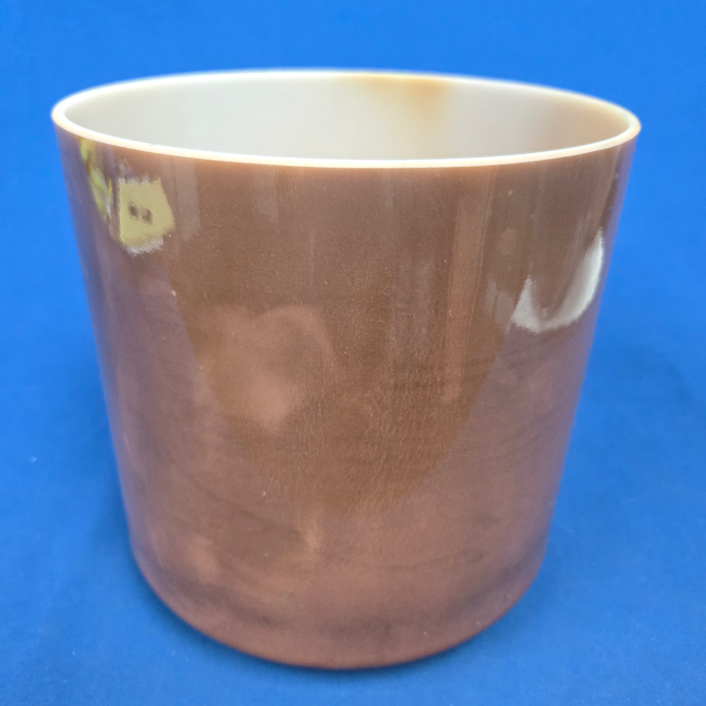 [#4233] 8" Cacao Infused Quartz Crystal Singing Bowl | 4C#+29 | 281 Hz