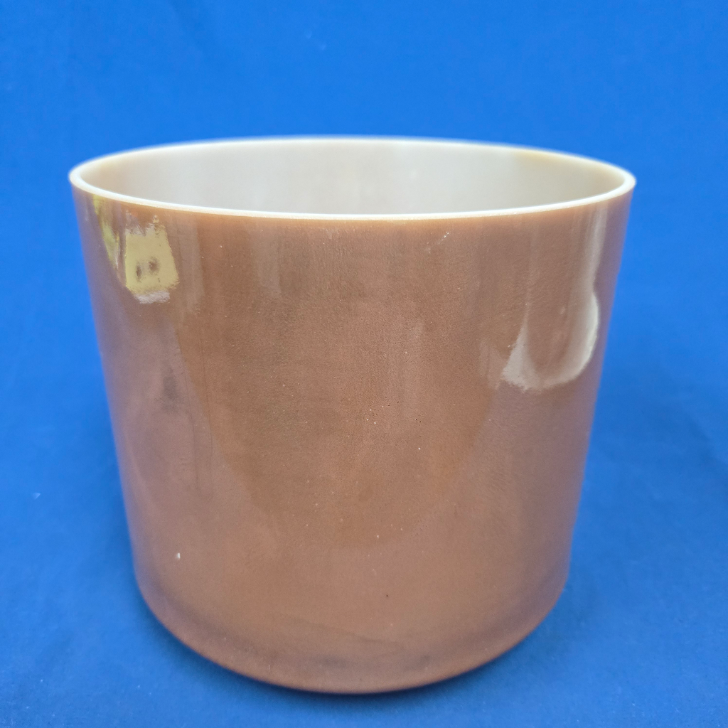 [4234] [#4234] 8" Cacao Infused Quartz Crystal Singing Bowl | 4C-36 | 256 Hz