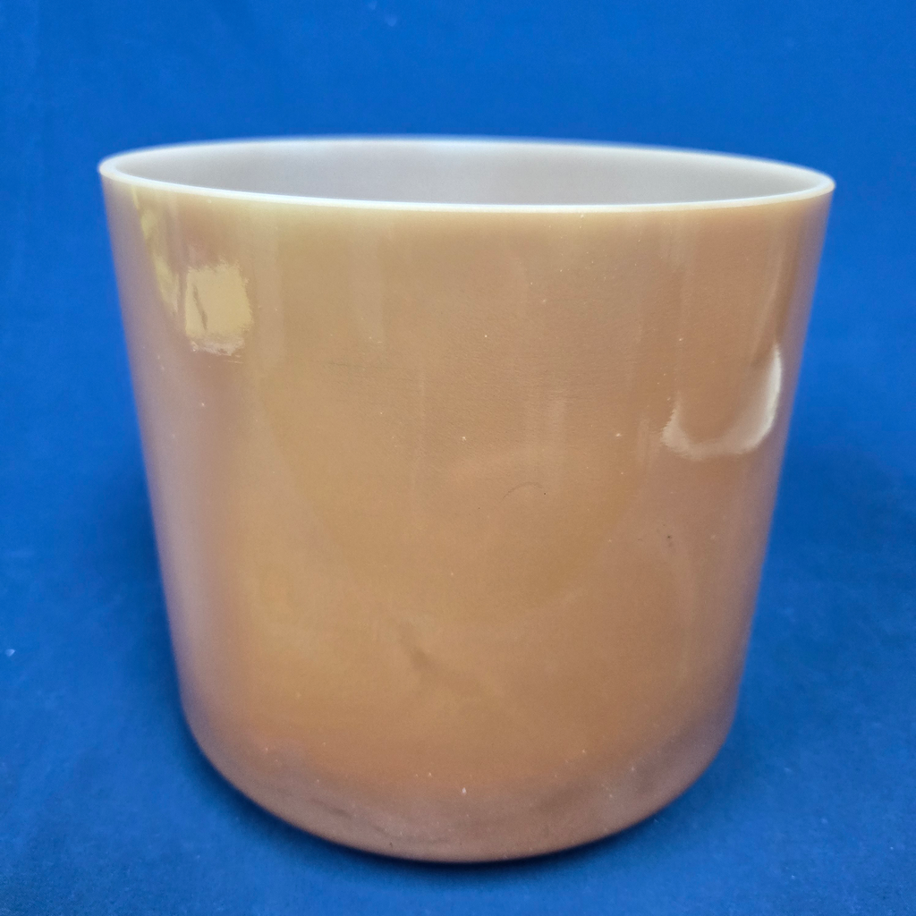 [4244] [#4244] 8" Golden Honey Infused Quartz Crystal Singing Bowl | 4D+40 | 300 Hz