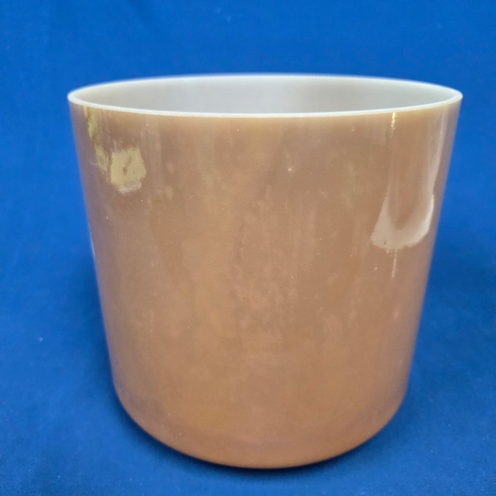 [4246] [#4246] 8" Golden Honey Infused Quartz Crystal Singing Bowl | 4C#-12 | 275 Hz