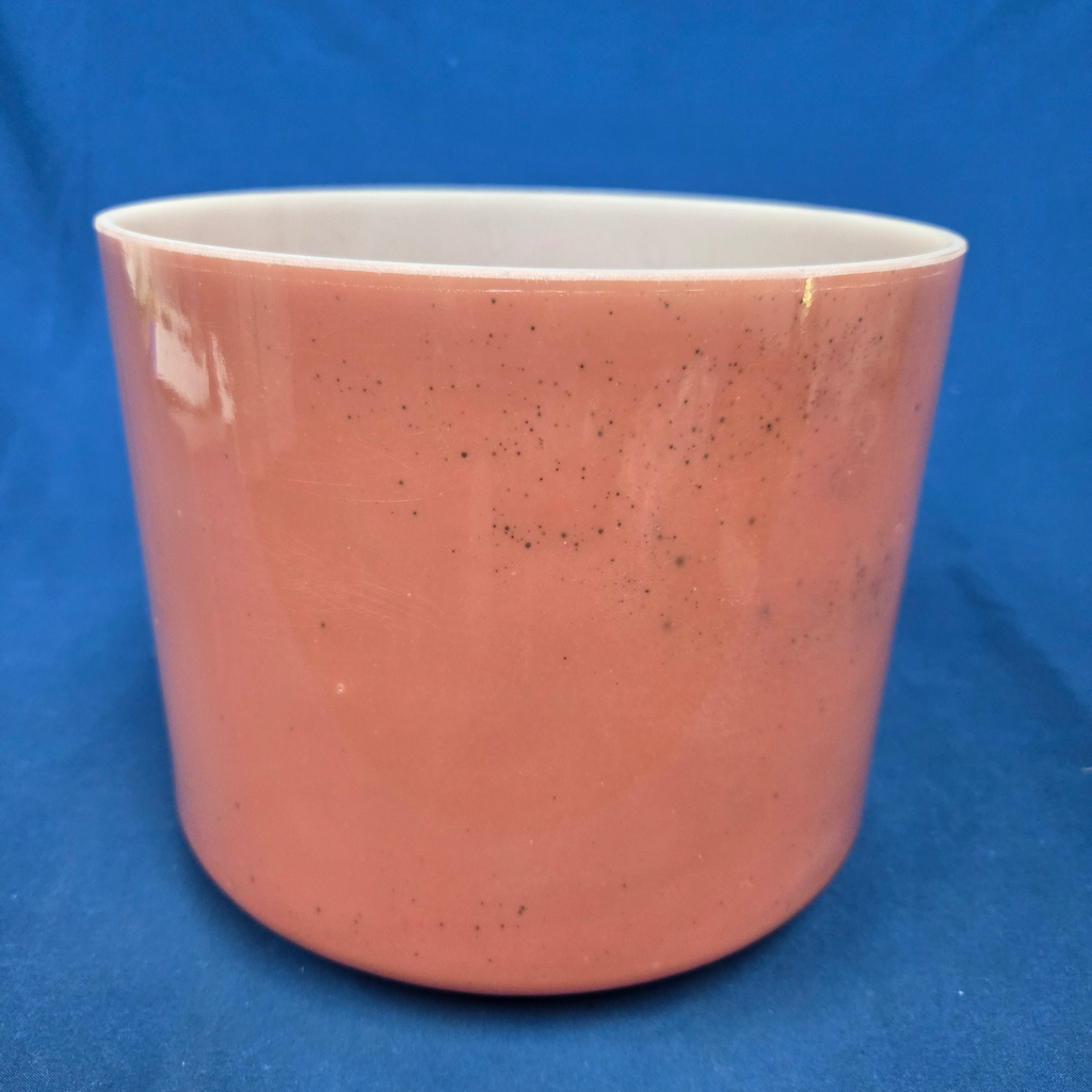 [4248] [#4248] 8" Rose Quartz Infused Quartz Crystal Singing Bowl | 4D+29 | 298 Hz