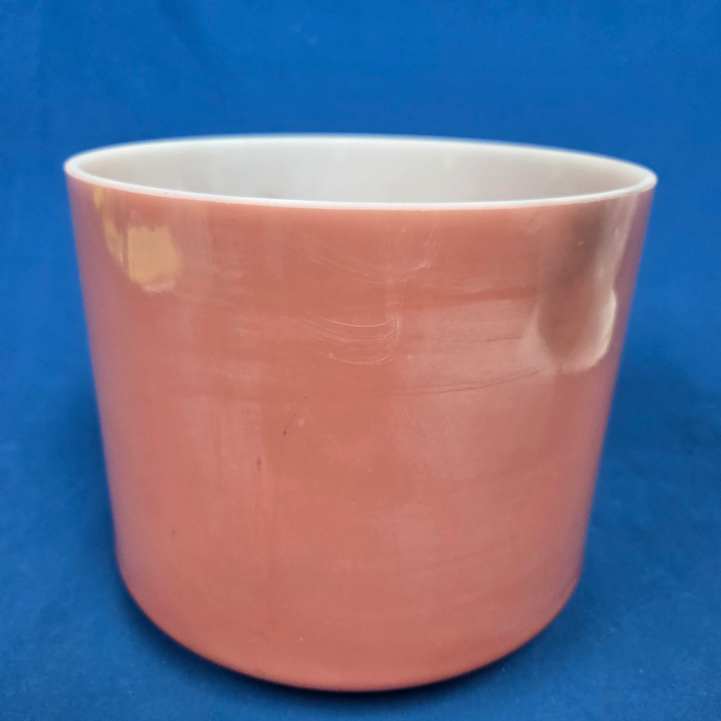 [4249] [#4249] 8" Rose Quartz Infused Quartz Crystal Singing Bowl | 4D#-46 | 302 Hz