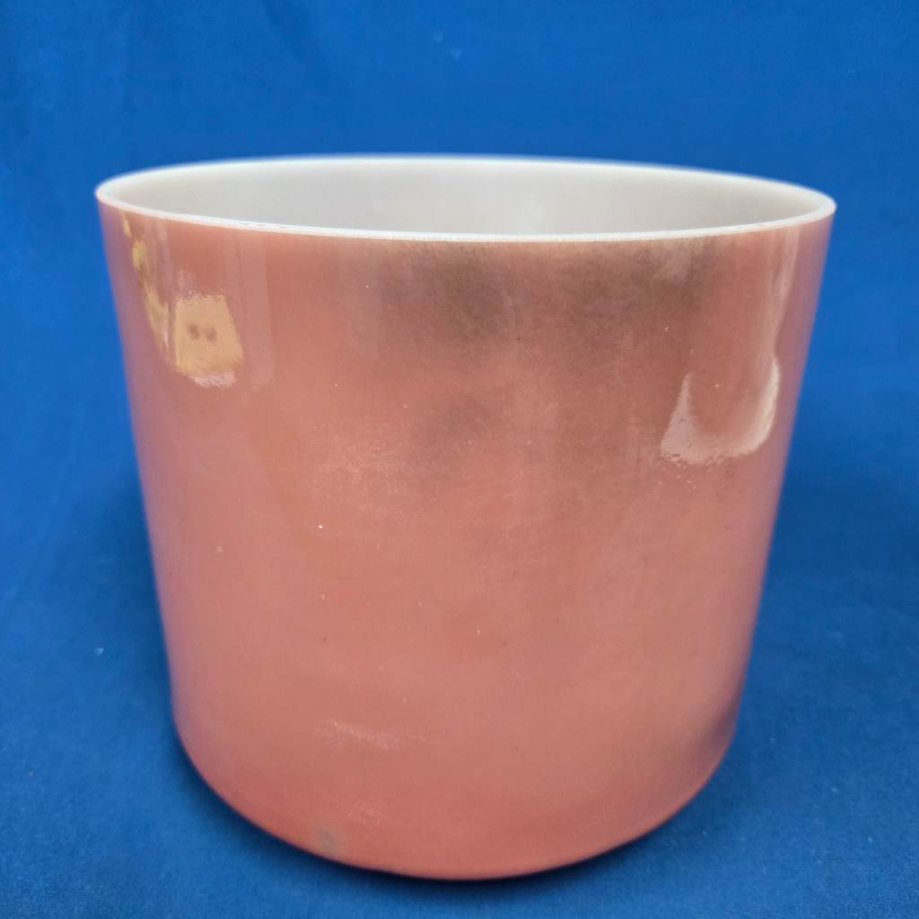 [4256] [#4256] 8" Rose Quartz Infused Quartz Crystal Singing Bowl | 4C#+36 | 283 Hz